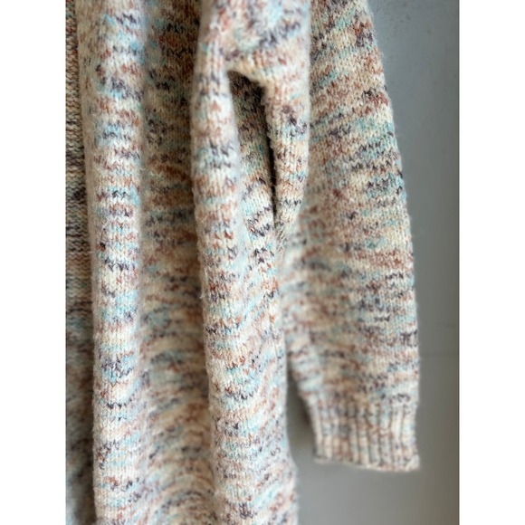 Dreamers by Debut Womens Cardigan Sweater Ribbed‎ Knit Open Front Cream Size S/M - Picture 3 of 5